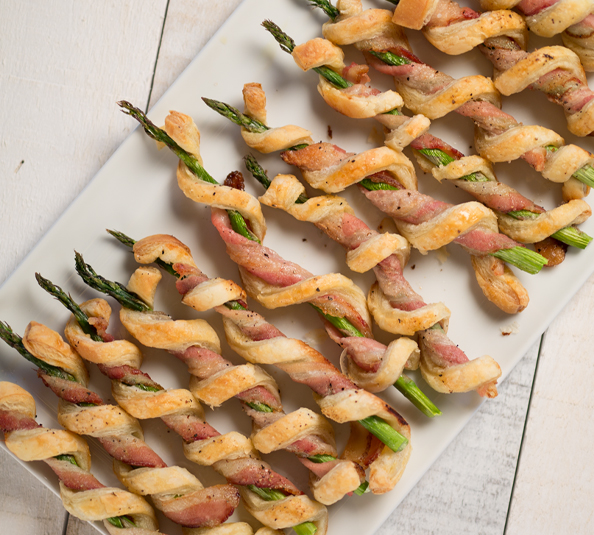 Bacon Asparagus Pastry Twists Recipe from Price Chopper